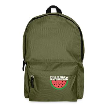 THIS IS NOT A WATERMELON - Backpack - olive green - Front