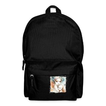 Blumen Frauen Mädchen Mode Design Kunst Weiblicher Stil - Rucksack - Schwarz - Vorne