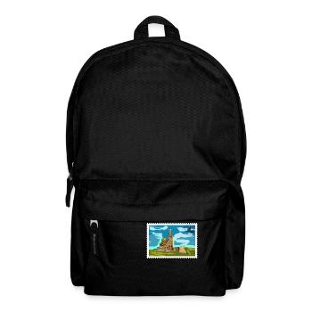 Zeitgenössische Aquarellkunst signiert - Rucksack - Schwarz - Vorne