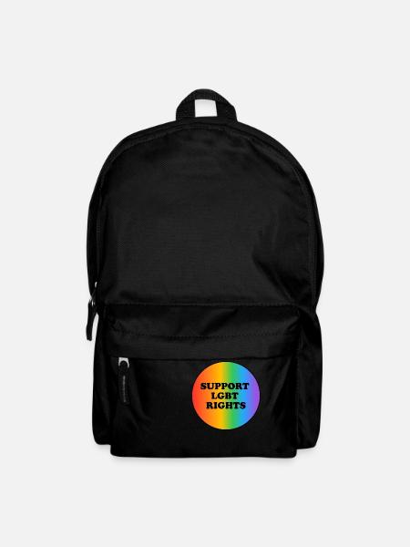 Soutenez les droits des LGBT - Sac à dos - noir