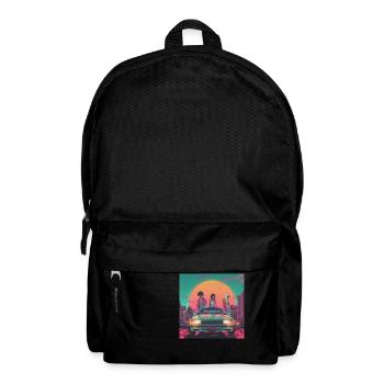 Anime Gang Des Années 80 Calmant Impression Mode De Haute Qualité - Sac à dos - noir - Devant
