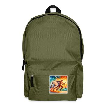 hohe Energie - Rucksack - Olivgrün - Vorne