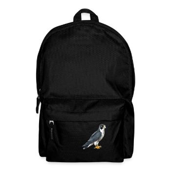 Fier faucon pèlerin en pose - Sac à dos - noir - Devant