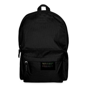 phrase inspirante malicieuse - Sac à dos - noir - Devant