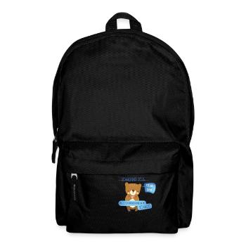 Tschüß Kita - Schulkind - Rucksack - Schwarz - Vorne