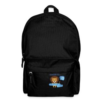 Tschüß Kita - Schulkind - Rucksack - Schwarz - Vorne