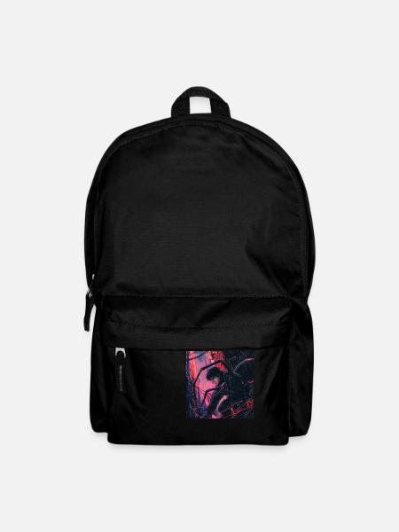 80er Jahre Anime Teen Beruhigender Hochwertiger Modedruck - Rucksack - Schwarz