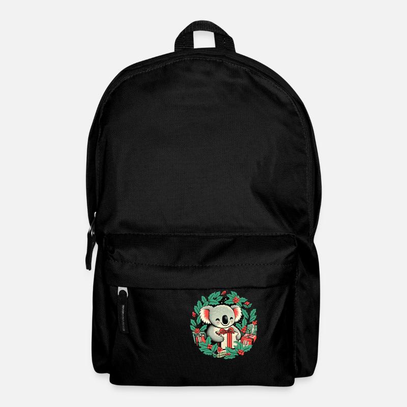 Ours koala de Noël - Sac à dos - noir