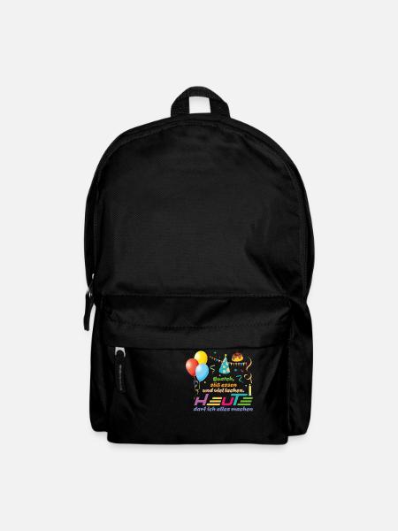 Geburtstag Birthday - Heute darf ich alles machen - Rucksack - Schwarz