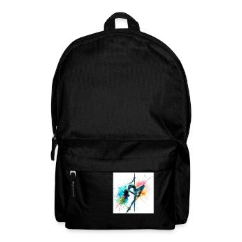 Ballerina in Aquarell - Rucksack - Schwarz - Vorne