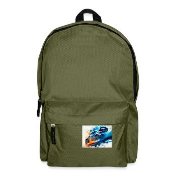 Rallye-Autorennen - Rucksack - Olivgrün - Vorne