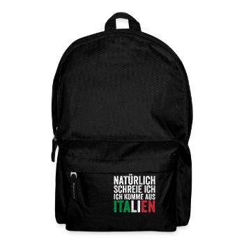 Italie Vaffanculo italien - Sac à dos - noir - Devant