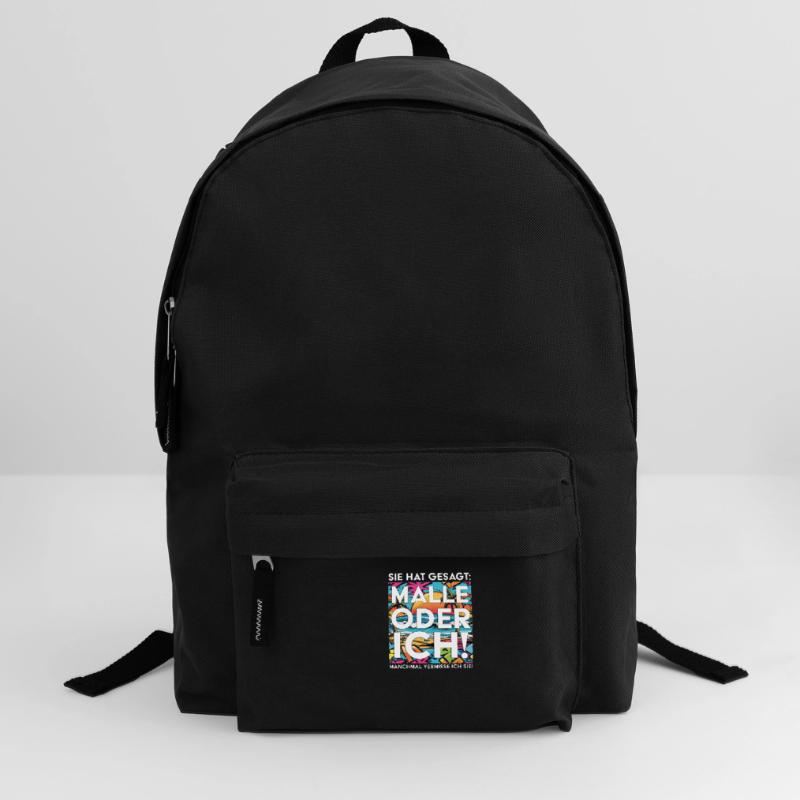 Lustiger Mallorca Spruch Malle oder ich Rucksack