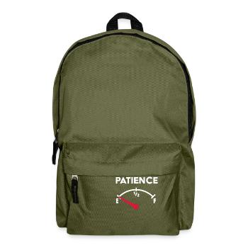 Patience - Backpack - olive green - Front