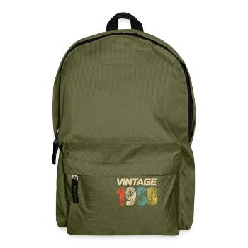 Vintage 1980er Retro - Bestseller - Rucksack - Olivgrün - Vorne