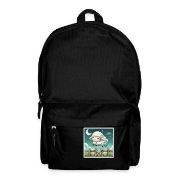 Counting sheep at night - Backpack - black - Front