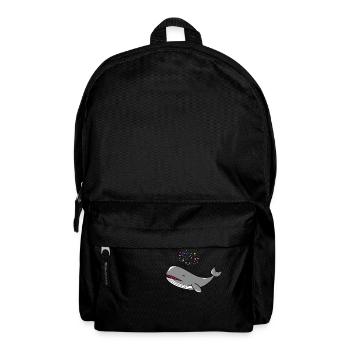 Happy Whale Bubble Whale Happy Whale - Backpack - black - Front