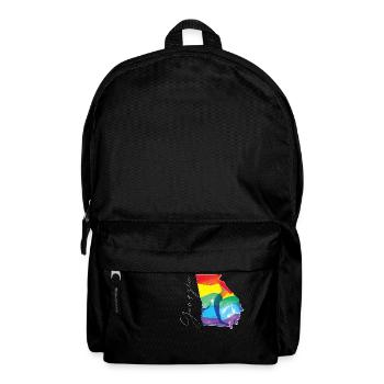 Georgia (USA) | echte Flagge | LGBTQIA+ Script - Rucksack - Schwarz - Vorne