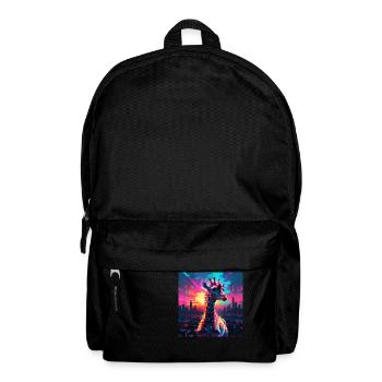 Neon Giraffe - Rucksack - Schwarz - Vorne