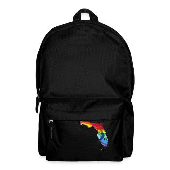 LGBTQ Flagge in der Florida State Landkarte - Rucksack - Schwarz - Vorne