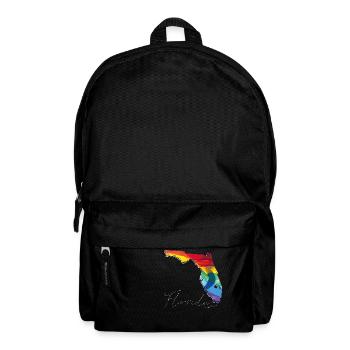 Drapeau LGBTQ sur la carte de l’État de Floride FL - Sac à dos - noir - Devant