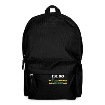 I'm so Sächsie lustiger Sachsenspruch - Backpack - black - Front