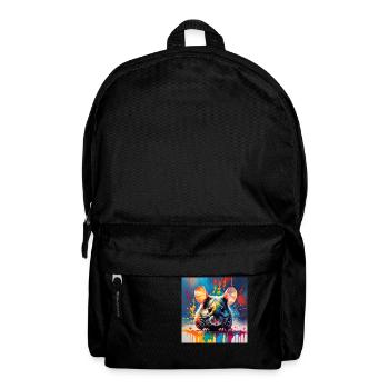 Maus farbig - Rucksack - Schwarz - Vorne