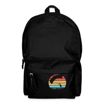Parachute Vintage Cool Parachutisme - Sac à dos - noir - Devant