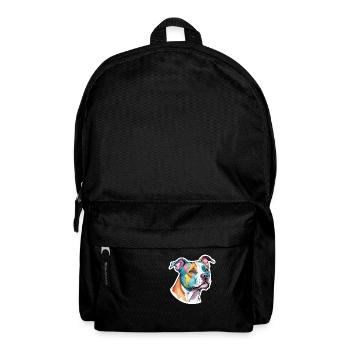 American Staffordshire Terrier Wasserfarben - Rucksack - Schwarz - Vorne