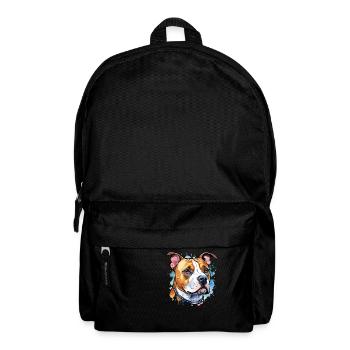 American Staffordshire Terrier Watercolors - Backpack - black - Front
