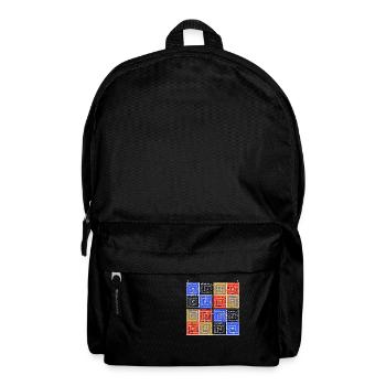 Laby Square 2 (Farbversion) - Rucksack - Schwarz - Vorne