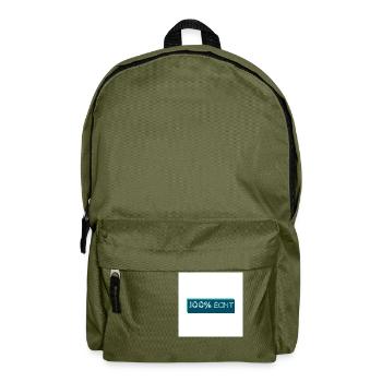 100% Echt - Rucksack - Olivgrün - Vorne