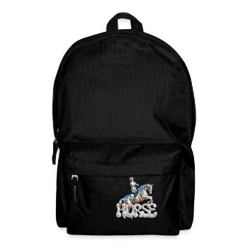 Springreiterin Chrom 2 - Rucksack - Schwarz - Vorne