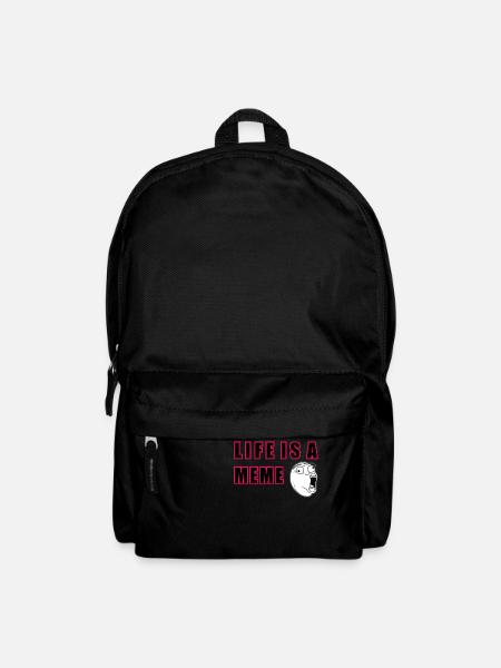 la vie est un mème - Sac à dos - noir