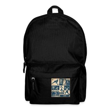80´s Sports Athletics - Rucksack - Schwarz - Vorne