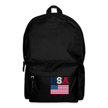 USA T Shirt Women Men Patriotic American Flag July - Rucksack - Schwarz - Vorne