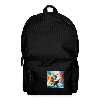 Sailing ship - Backpack - black - Front