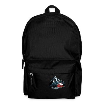 Schweizer Berge - Rucksack - Schwarz - Vorne
