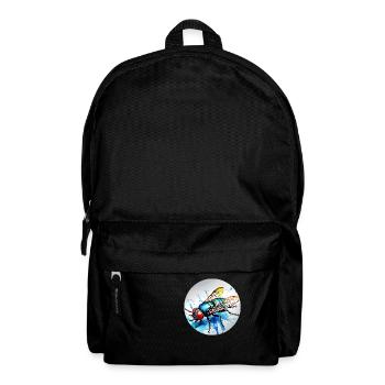 Fliege rund - Rucksack - Schwarz - Vorne