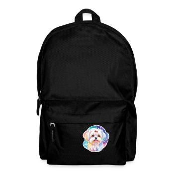 Malteser Wasserfarben - Rucksack - Schwarz - Vorne