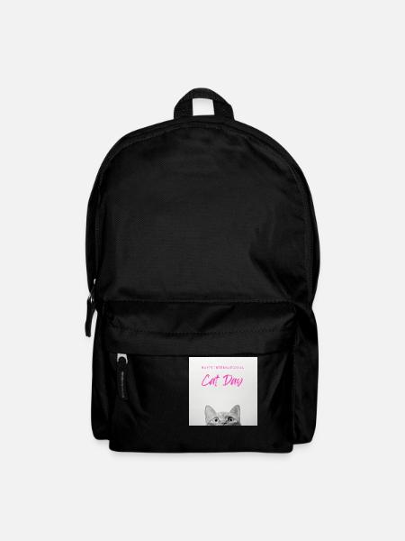 CATS DAY HAPPY INTERNATIONAL - Backpack - black