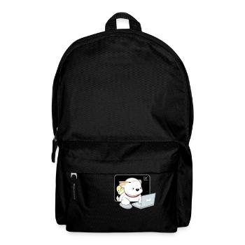 Dog Korean - Japanese Style 05 - Backpack - black - Front