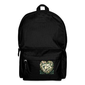 Vintage Elefant - Rucksack - Schwarz - Vorne