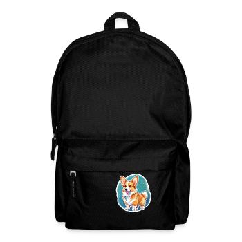 Welsh Corgi Pembroke Watercolor - Backpack - black - Front