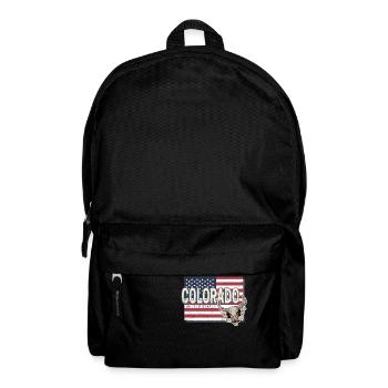 Colorado United States Retro Map United States - Backpack - black - Front