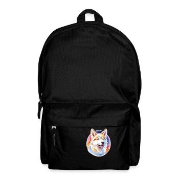 Siberian Husky Watercolors - Backpack - black - Front