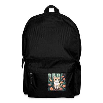 Cat in the forest - Backpack - black - Front