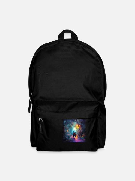 FANTASY Forest Cat 5 - Rucksack - Schwarz
