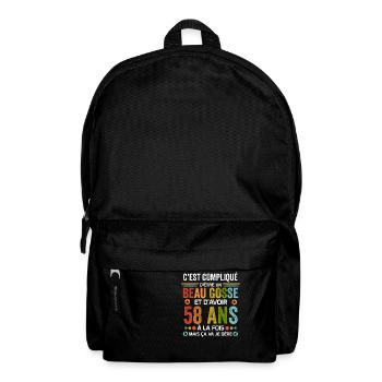 58 ans Cadeau Anniversaire 58 ans Drôle - Sac à dos - noir - Devant