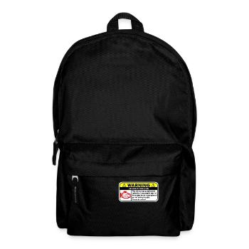 WARNUNG - Rucksack - Schwarz - Vorne